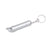 Branded Promotional TASK LED KEYRING TORCH LIGHT & BOTTLE OPENER in Silver Bottle Opener From Concept Incentives.