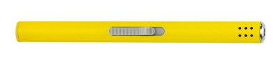 Branded Promotional VESUV RUBBER-COATED BBQ LIGHTER in Yellow Lighter From Concept Incentives.