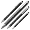 Branded Promotional LUEBO BALL PEN with Touch-Pen in Black Pen From Concept Incentives.