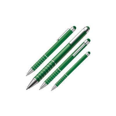 Branded Promotional LUEBO BALL PEN with Touch-Pen in Green Pen From Concept Incentives.