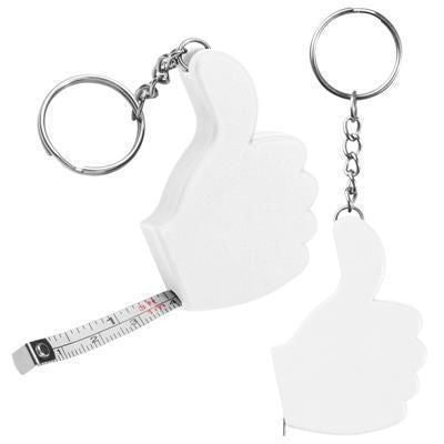 Branded Promotional COSLADA KEYRING in White Keyring From Concept Incentives.