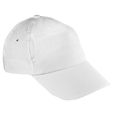 Branded Promotional NEW YORK 5 PANEL BASEBALL CAP in White Baseball Cap From Concept Incentives.