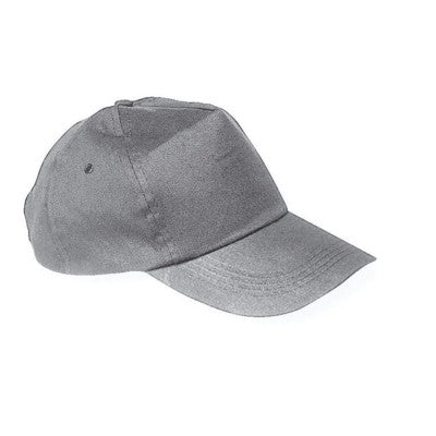 Branded Promotional NEW YORK 5 PANEL BASEBALL CAP in Grey Baseball Cap From Concept Incentives.