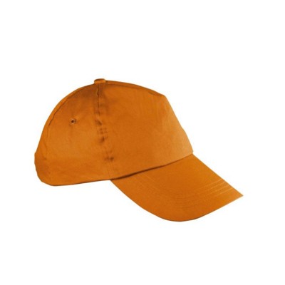 Branded Promotional NEW YORK 5 PANEL BASEBALL CAP in Orange Baseball Cap From Concept Incentives.