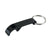 Branded Promotional DOLPHIN BOTTLE OPENER KEYRING RING in Black Bottle Opener From Concept Incentives.