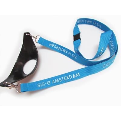 Branded Promotional PORTABLE WINE GLASS LANYARD Lanyard Accessory From Concept Incentives.