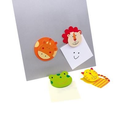 Branded Promotional FUNNY FOUR ANIMAL MAGNET MEMO HOLDER Memo Wall Board From Concept Incentives.