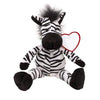 Branded Promotional LORENZO PLUSH ZEBRA SOFT TOY in Black & White Soft Toy From Concept Incentives.