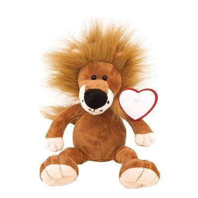 Branded Promotional FETZY PLUSH LION SOFT TOY in Brown & White Soft Toy From Concept Incentives.