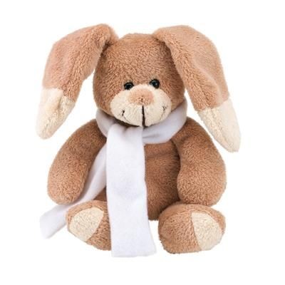 Branded Promotional RABBIT PAUL SOFT TOY with Printable Scarf Soft Toy From Concept Incentives.