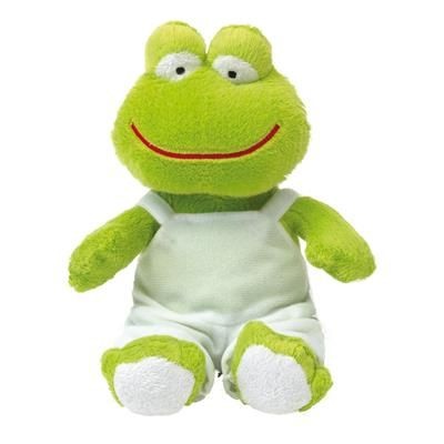 Branded Promotional PLUSH SOFT TOY FROG in Green & White Soft Toy From Concept Incentives.