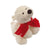 Branded Promotional LARS PLUSH SOFT TOY POLAR BEAR in White Soft Toy From Concept Incentives.