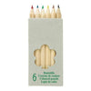 Branded Promotional SHORT COLOURING PENCIL SET in Natural Wood Colouring Set From Concept Incentives.
