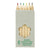 Branded Promotional SHORT COLOURING PENCIL SET in Natural Wood Colouring Set From Concept Incentives.