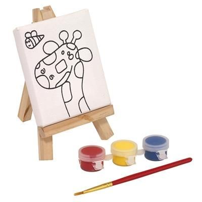 Branded Promotional PAINTING SET BRUSH & EASEL Painting Set From Concept Incentives.