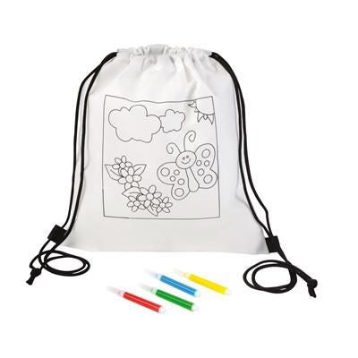 Branded Promotional BACKPACK RUCKSACK FOR COLOURING COLOURFUL HOBBY Colouring Set From Concept Incentives.