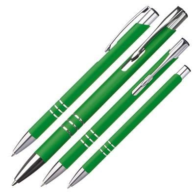 Branded Promotional NEW JERSEY METAL BALL PEN in Green Pen From Concept Incentives.