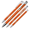 Branded Promotional NEW JERSEY METAL BALL PEN in Orange Pen From Concept Incentives.