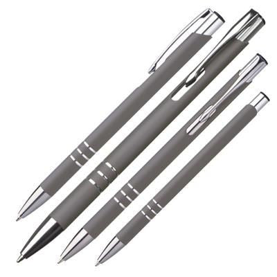 Branded Promotional NEW JERSEY METAL BALL PEN in Grey Pen From Concept Incentives.