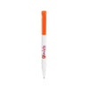 Branded Promotional STILOLINEA S45 PEN in White & Orange Pen From Concept Incentives.