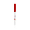 Branded Promotional STILOLINEA S45 PEN in White & Red Pen From Concept Incentives.