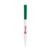 Branded Promotional STILOLINEA S45 PEN in White & Green Pen From Concept Incentives.