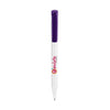 Branded Promotional STILOLINEA S45 PEN in White & Purple Pen From Concept Incentives.