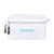 Branded Promotional STACEY TOILETRY BAG in White Cosmetics Bag From Concept Incentives.