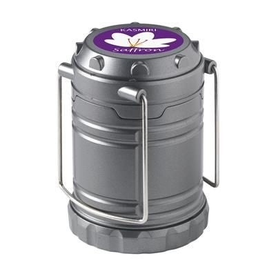 Branded Promotional CAMPINGLIGHT COB CAMPING LIGHT in Gun Metal Lantern From Concept Incentives.