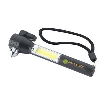 Branded Promotional RESCUE HAMMER COB in Black Multi Tool From Concept Incentives.