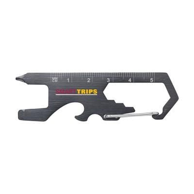 Branded Promotional SMARTKEY MULTI TOOL in Black Multi Tool From Concept Incentives.
