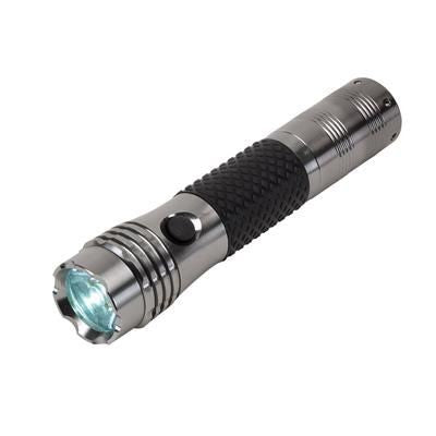 Branded Promotional ELECTRA LED TORCH in Silver Torch From Concept Incentives.