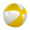 Branded Promotional INFLATABLE BEACH BALL in Yellow & White Beach Ball From Concept Incentives.