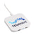 Branded Promotional HUB CORDLESS CHARGER CORDLESS CHARGER in White Charger From Concept Incentives.
