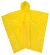 Branded Promotional NEVER WET RAIN PONCHO with Hood in Yellow Poncho From Concept Incentives.