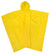 Branded Promotional NEVER WET RAIN PONCHO with Hood in Yellow Poncho From Concept Incentives.