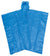 Branded Promotional NEVER WET RAIN PONCHO with Hood in Blue Poncho From Concept Incentives.