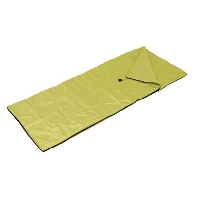 Branded Promotional BEDTIME SLEEPING BAG in Pale Green Sleeping Bag From Concept Incentives.