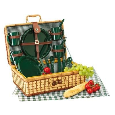 Branded Promotional WICKER PICNIC BASKET Picnic Basket From Concept Incentives.