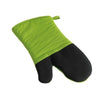 Branded Promotional STAY COOL BBQ GLOVES in Black & Pale Green Oven Glove From Concept Incentives.