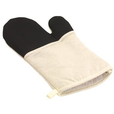 Branded Promotional STAY COOL BARBECUE GLOVES in Black Gloves From Concept Incentives.