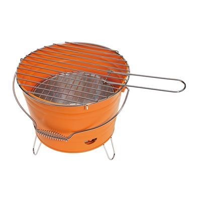 Branded Promotional MINI BBQ GRILL BUCKET in Orange BBQ From Concept Incentives.