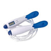 Branded Promotional ELECTRONIC JUMPING ROPE in White & Blue Skipping Rope From Concept Incentives.