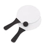 Branded Promotional BEACH TENNIS GAME SET in Black & White Beach Game From Concept Incentives.