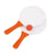 Branded Promotional BEACH TENNIS GAME SET in Orange & White Beach Game From Concept Incentives.
