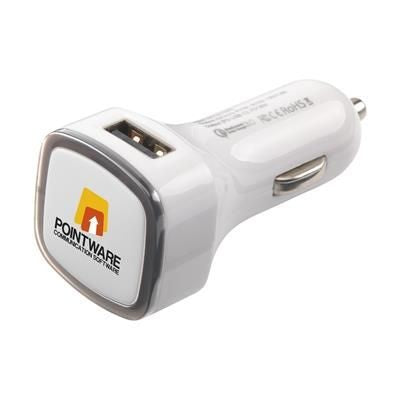 Branded Promotional CHARLY CAR CHARGER CHARGER PLUG in Red Charger From Concept Incentives.