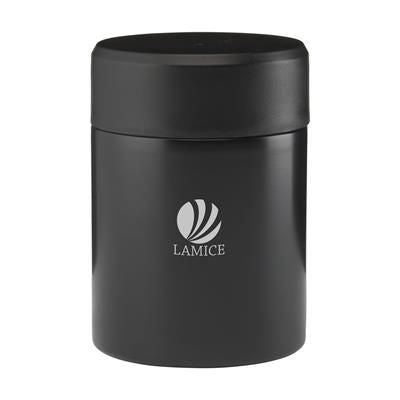Branded Promotional FOOD TO GO FOOD CONTAINER in Black Lunch Box From Concept Incentives.