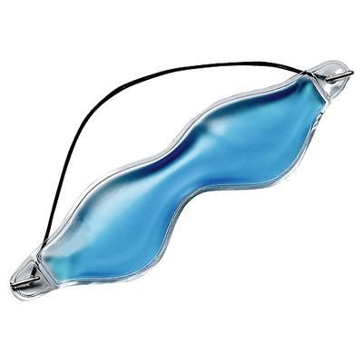 Branded Promotional EYE MASK OASIS CLEAR TRANSPARENT & BLUE with Elastic Strap Eye Mask From Concept Incentives.