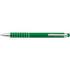 Branded Promotional ALUMINIUM METAL LACQUERED TWIST ACTION BALL PEN in Green Pen From Concept Incentives.