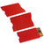 Branded Promotional CANTERBURY RFID CARD CASE in Red Credit Card Holder From Concept Incentives.
